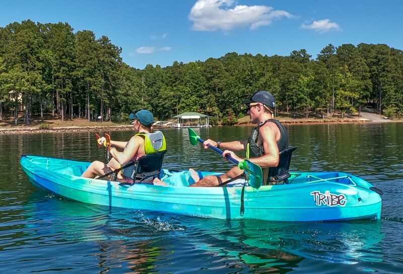 Perception Tribe 13.5 Sit on Top Tandem Kayak for All-Around Fun Large Rear Storage with Tie Downs - Image 19